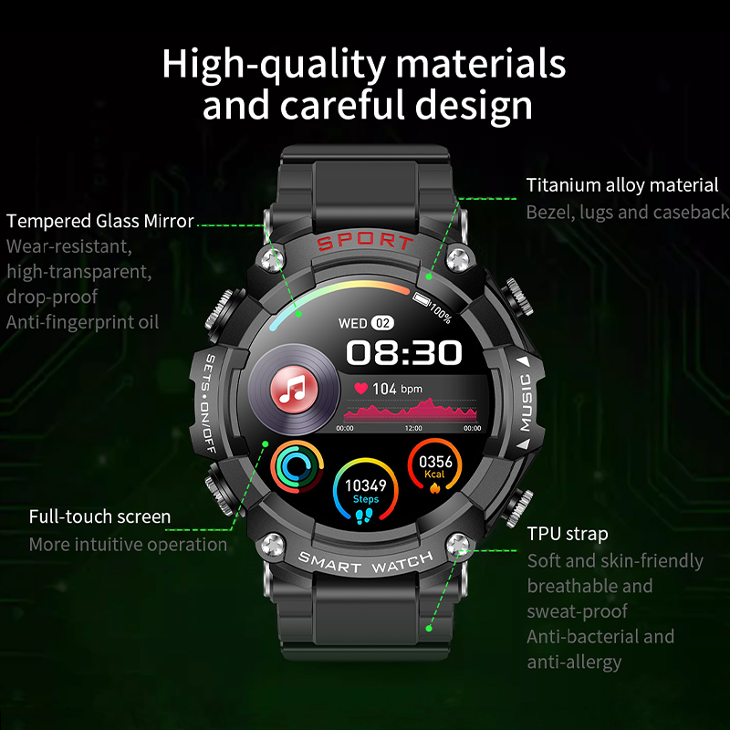 Haino Teko ST-3 Smartwatch with Earbuds