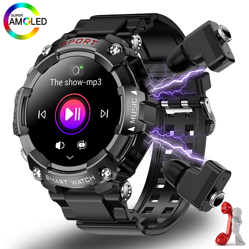 Haino Teko ST-3 Smartwatch with Earbuds