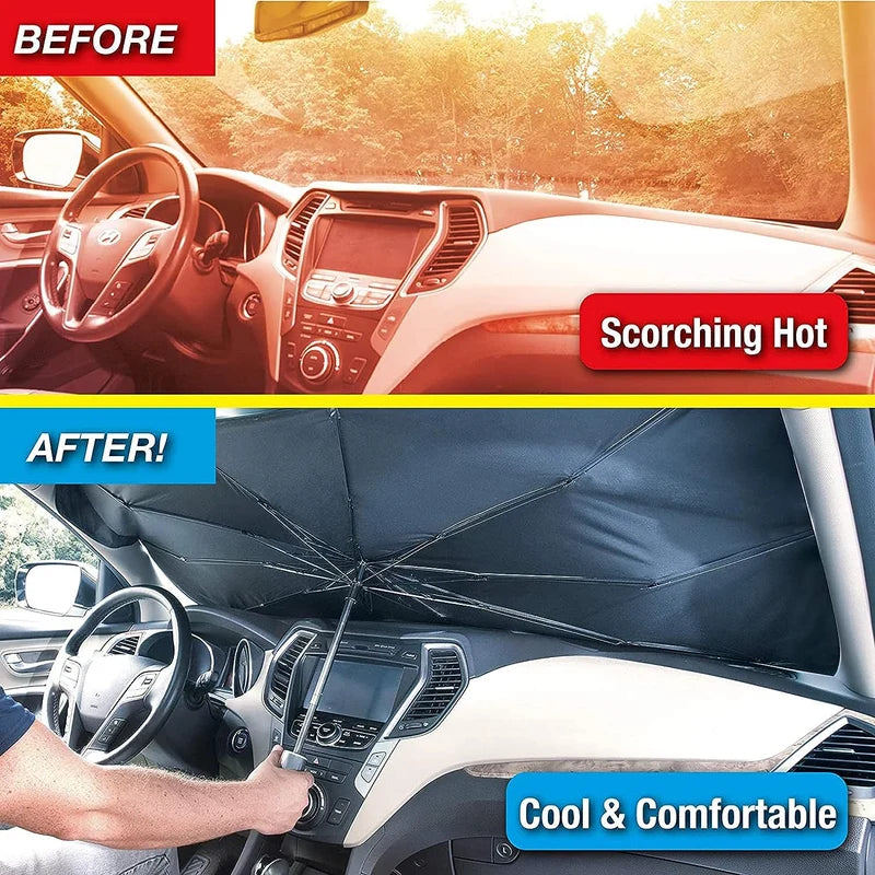 Premium Foldable Car Sunshade Umbrella