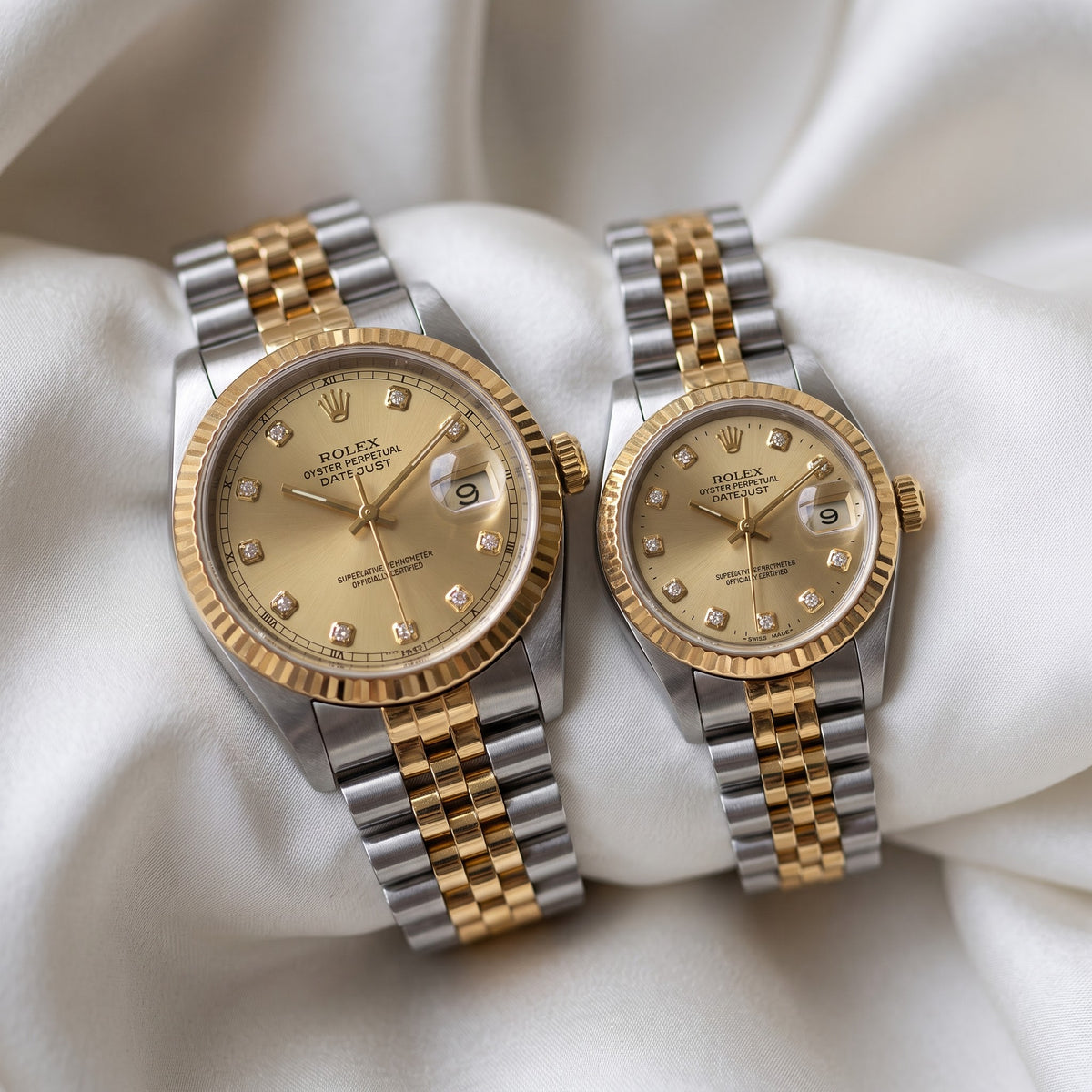 Luxury Dual-Shade Couple Watch Set